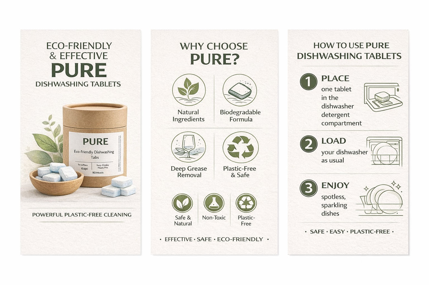 Eco-Friendly Dishwashing Tabs