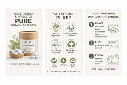 Eco-Friendly Dishwashing Tabs